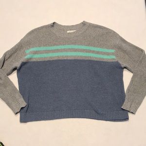 American Eagle sweater, Gary, green, blue, medium